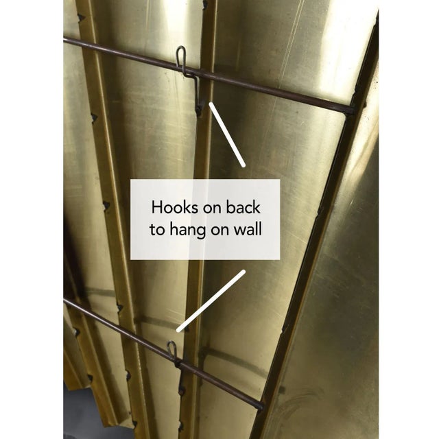 Curtis Jere Outfold Silver and Gold Wave Wall Sculpture Vintage 1985 For Sale - Image 11 of 12