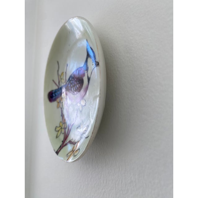 Traditional Vintage Lefton China Hand Painted Wall Plate For Sale - Image 3 of 4