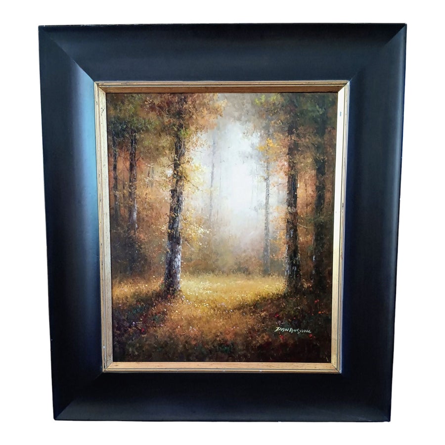 Mid 20th Century Landscape Oil on Canvas Painting by Dan