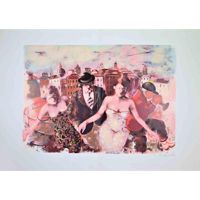 Screen print realized in 1980s. Hand signed in pencil. Not numbered, as issued. Very good condition. This piece is...