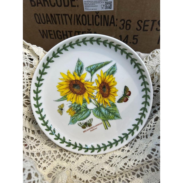 Art Deco Botanical Garden Floral Ceramic Dinner Plates – Set of 4 For Sale - Image 3 of 7
