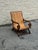 Late 20th Century Colonial Revival Walnut Scroll Arm Caned Lounge Chair For Sale - Image 4 of 12