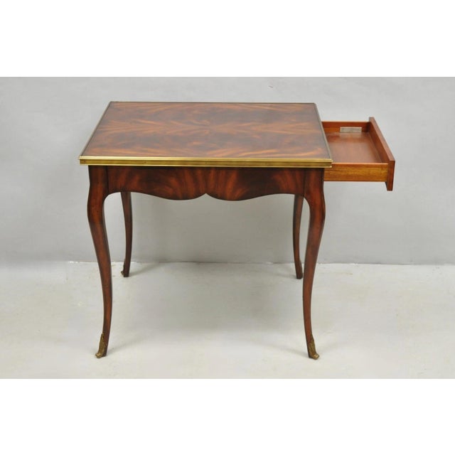French Late 20th Century Ralph Lauren Noble Estate French Louis XV Mahogany One Drawer End Table - A Pair For Sale - Image 3 of 18