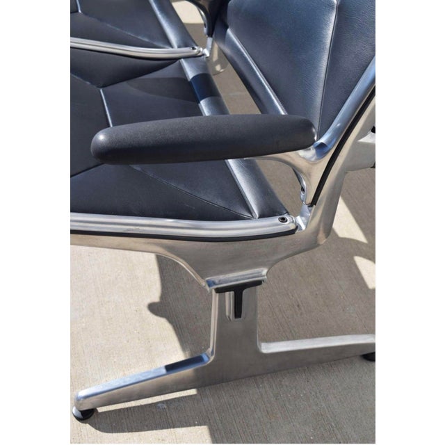 The Eames Eames Airport Bench is a masterpiece of utilitarian design created by Charles and Ray Eames. The 3-seat version...