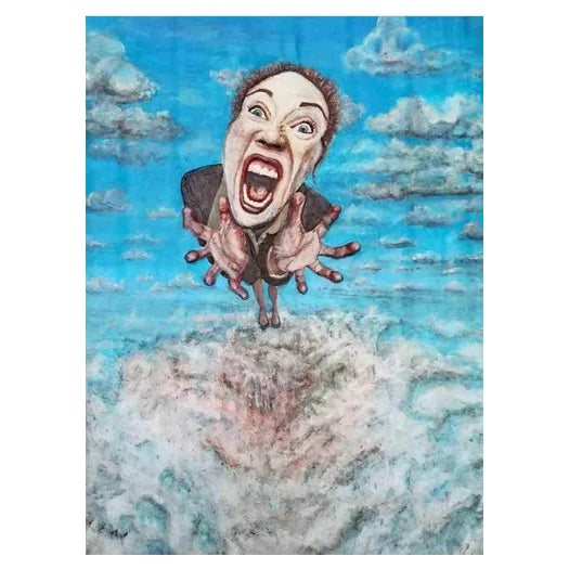 Lis Art, Innate, Plaster Bas-Relief on Paper, 2017 For Sale