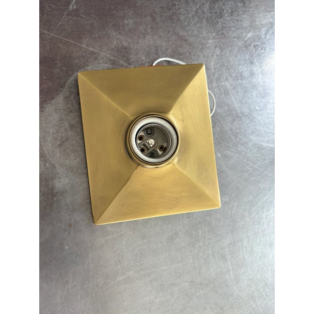 Mid-Century Modern Surface Light in the Style of Vica Light Antique Brass For Sale - Image 3 of 8