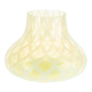 Art Nouveau Uranium Glass Vase For Sale
