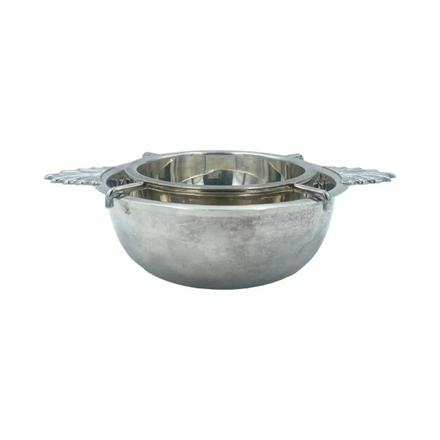 Vintage the 21 Club Nyc Restaurant Silverplate Caviar Bowl New York For Sale - Image 4 of 13