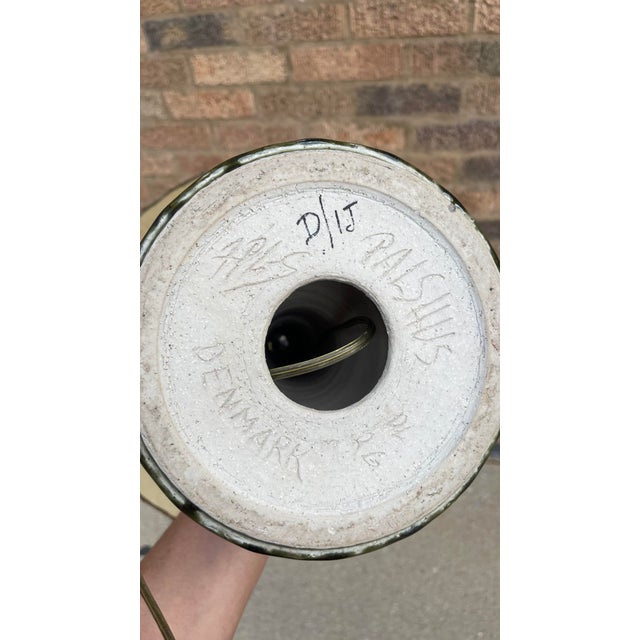 1960s Danish Mid-Century Green Palshus Table Lamp For Sale In Chicago - Image 6 of 7