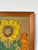 1970s Vintage Heavy Impasto Still Life Sunflowers Oil on Board Painting – Signed l.m. For Sale In Miami - Image 6 of 11