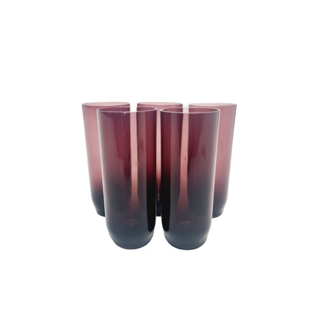 Mid-Century Modern Postmodern Pitcher by Sarnecki for Krosno Glassworks, Poland, 1970s, Set of 5 For Sale - Image 3 of 16