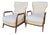 Set of Lounge Chairs in the style of G Scapinelli For Sale