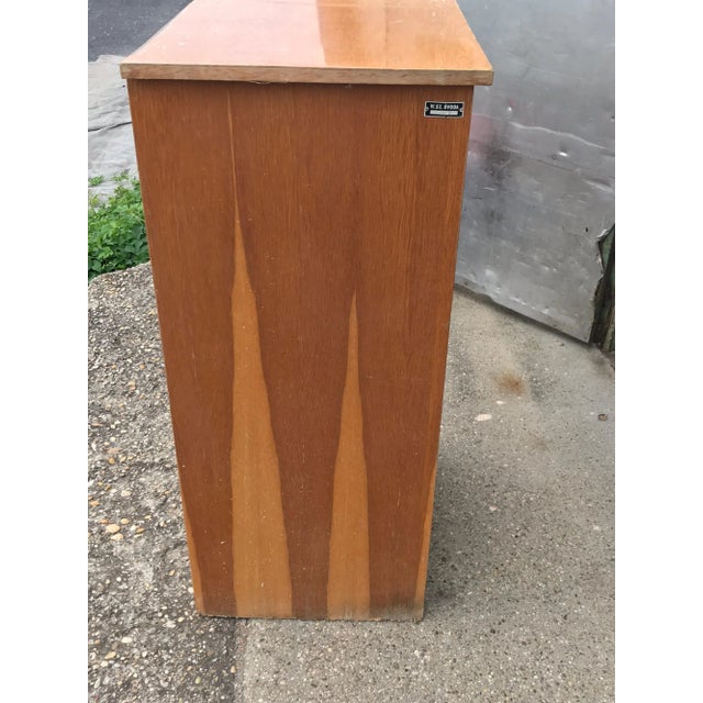 Brown Industrial Tambour Front Cabinet, 1950s For Sale - Image 8 of 15