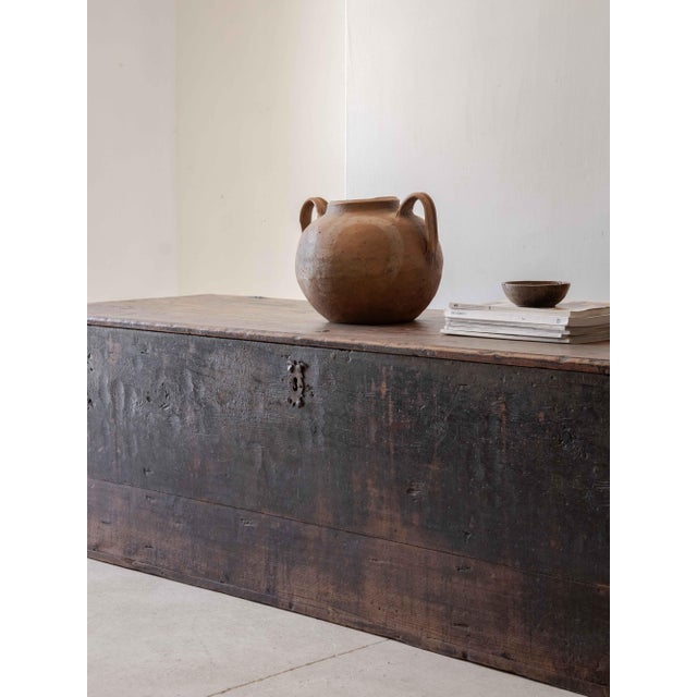Long Spanish Catalan Trunk, 18th Century For Sale - Image 9 of 10