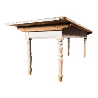 Large French Chateau Dairy Rectangular Dining Table, 1930s For Sale