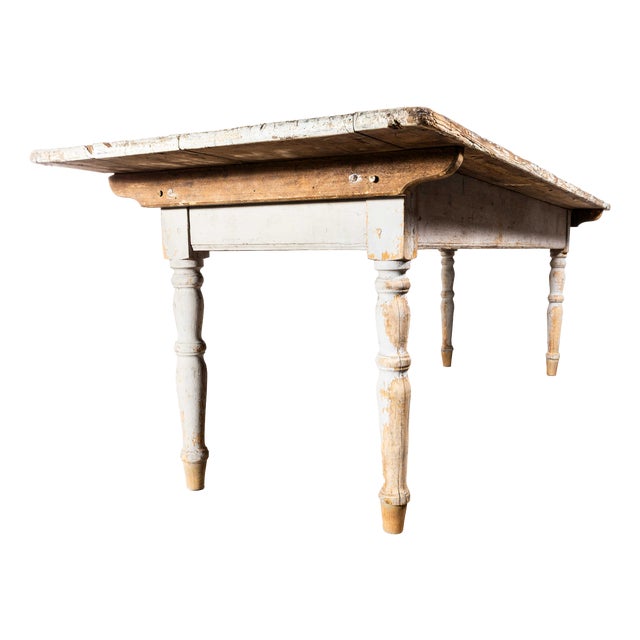 Large French Chateau Dairy Rectangular Dining Table, 1930s For Sale