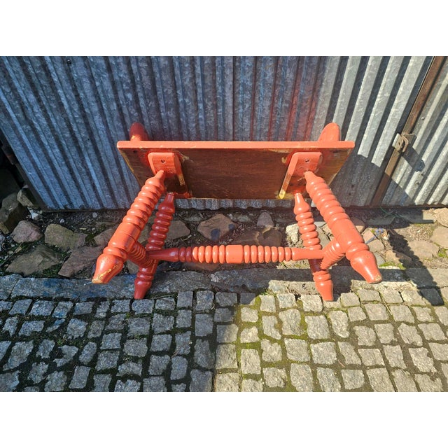 Rustic Wooden Bench or Stool, 1950s-1960s For Sale - Image 4 of 6