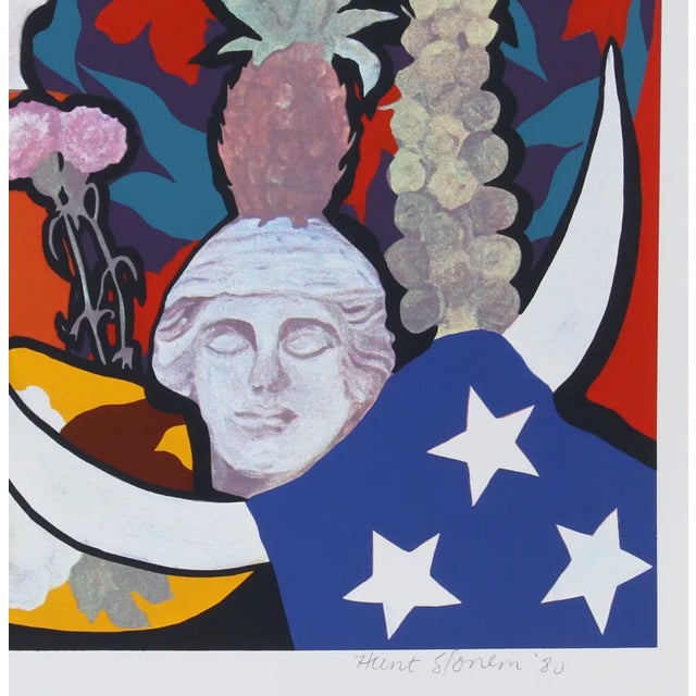 Artist: Hunt Slonem, American (1951 - ) Title: Horns of Plenty I Year: 1980 Medium: Serigraph, signed and numbered in...
