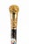 Antique French Gold Plate Walking Stick in Sevres Porcelain, 1800s For Sale - Image 16 of 18