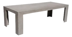 Restoration Hardware Parsons Style Machinto Rectangular Grey Oak Dining Table