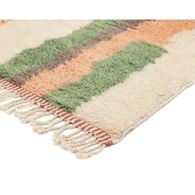 Hand-Knotted Wool Rug by Azele Studio For Sale - Image 4 of 10