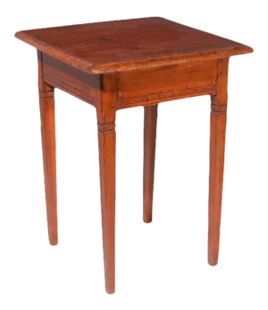Antique Square Rustic Walnut Occasional Table