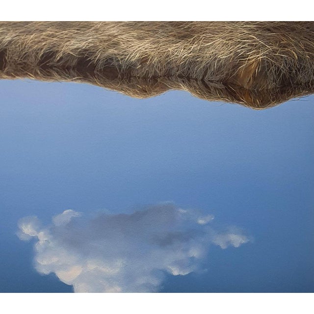 Author: Maija Muizniece, My little cosmos, oil on canvas, size: 100 x 100 cm, year of 2024