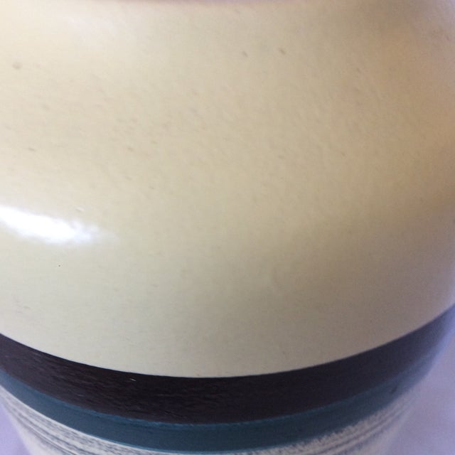 Light Yellow Bodo Mans Keramik West Germany Vase For Sale - Image 8 of 13