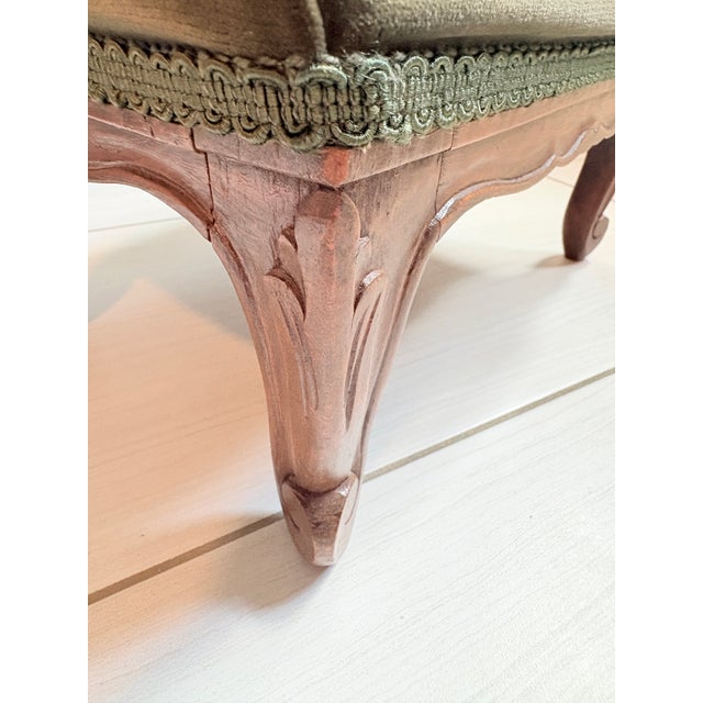 Add a touch of historic European charm to your space with this beautiful circa 1930 French Provincial style footstool,...