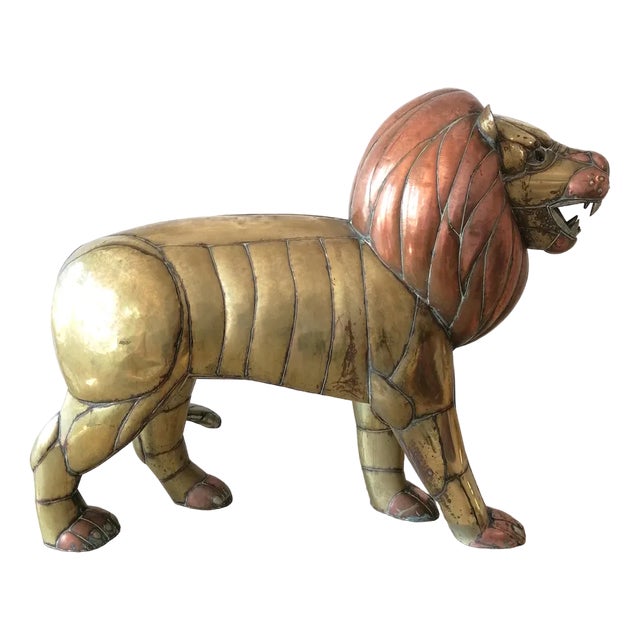 Sergio Bustamante, Animal Sculpture, 1970s, Brass & Copper For Sale