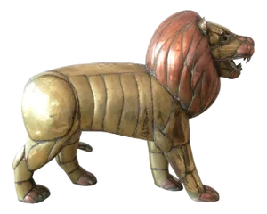 Sergio Bustamante, Animal Sculpture, 1970s, Brass & Copper