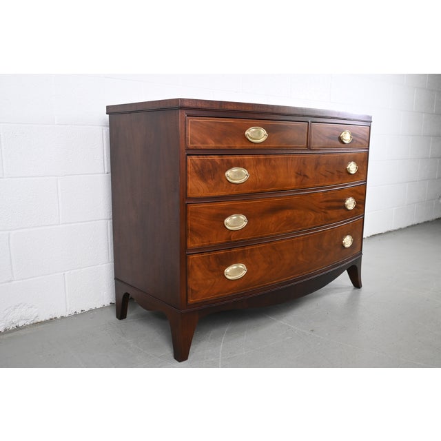 Henredon Furniture Hepplewhite Style Bow Front Dresser Chairish
