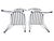 Gray French Style French Style Wrought Iron Chairs, Set of 4 For Sale - Image 8 of 9