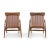 Maruni Mokko of Japan folding sling chairs, Quarter sawn oak frame with original brown nylon mesh. Original very good...