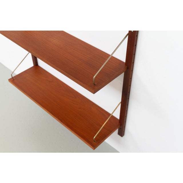 Cado Danish Modern 1-Bay Modular Teak Wall Unit by Poul Cadovius for Cado, 1960s For Sale - Image 4 of 18