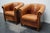 Vintage Dutch Cognac Leather Club Chairs, Set of 2 For Sale - Image 5 of 18
