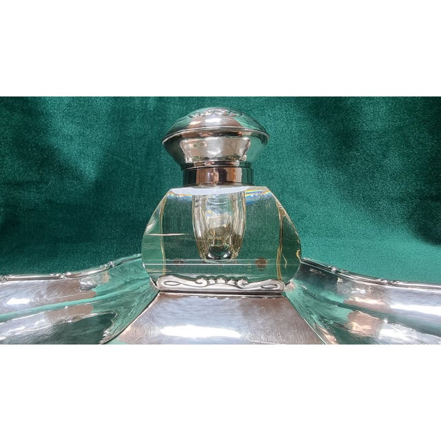 Silver Antique Danish 830 Silver Writing Implement Set by Christian F. Heise for HCF, Set of 2 For Sale - Image 8 of 18