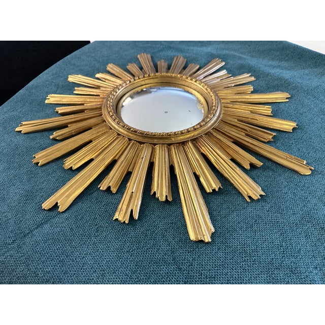 Large Vintage Witch's Eye Sun Mirror, 1960s For Sale - Image 6 of 15