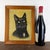 Cat Portrait, 1920s, Oil Painting on Panel, Framed For Sale - Image 13 of 14