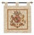 "This exquisite armorial tapestry showcases a regal coat of arms, intricately woven with rich colors and fine detail,...
