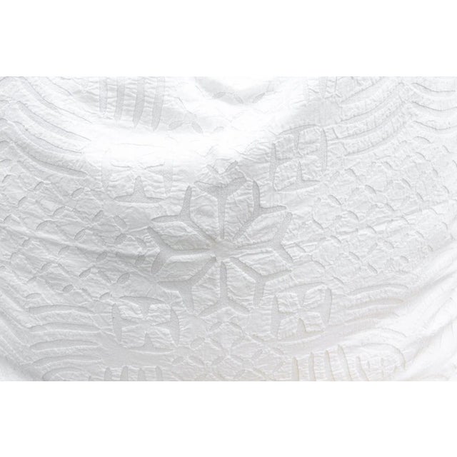 1990s Coastal Large Applique Pillow Cover For Sale - Image 5 of 8