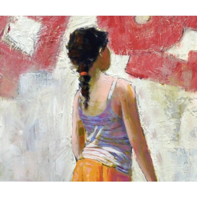 Contemporary Renato Criscuolo, Red Graffiti, 2009, Oil on Canvas For Sale - Image 3 of 9