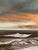 Orange Late 20th Century Seascape Oil Painting Large 40" by Patricia Hubbell Ocean Sunset Coastal Nautical For Sale - Image 8 of 10