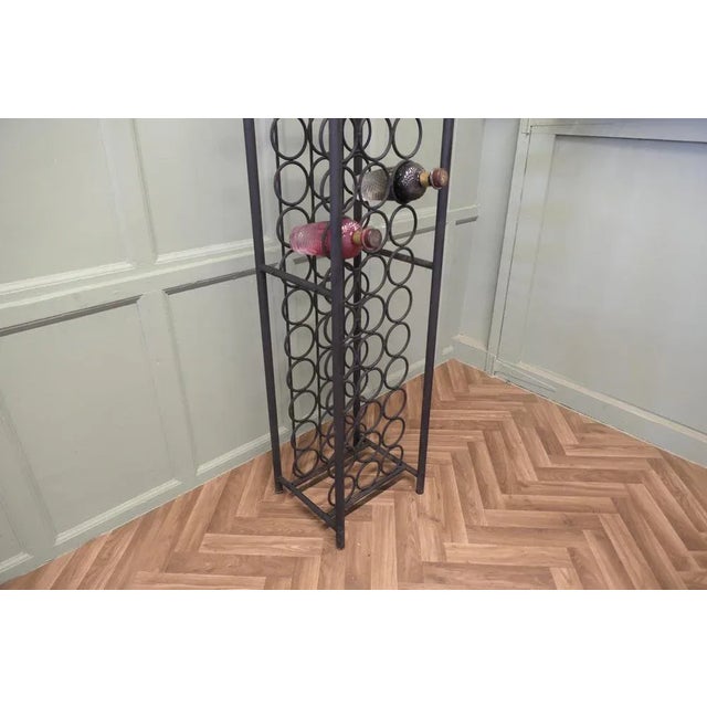 Large Gothic Style Iron Wine Rack, 1970s For Sale - Image 4 of 7