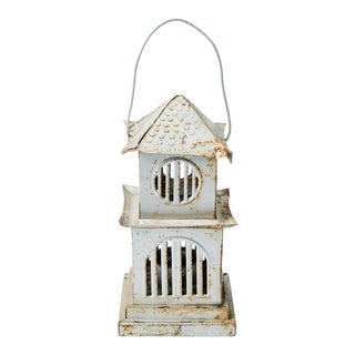 Madcap Cottage Pagoda-Shaped Tin Lantern For Sale