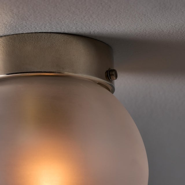 1950s Mauri Almari Model Ea 11 Glass and Metal Wall or Ceiling Lamp for Itsu For Sale - Image 11 of 18