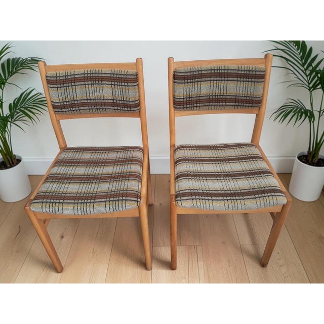 Mid-Century Blue Formica Drop Leaf Table and Dining Chairs Set, 1960s, Set of 3 For Sale - Image 16 of 18