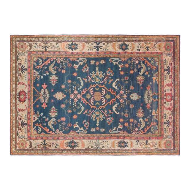 Antique Turkish Oushak Rug For Sale