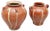 19th Century Hand Painted Rustic Popular Traditional Ceramic Vases, Set of 2 For Sale