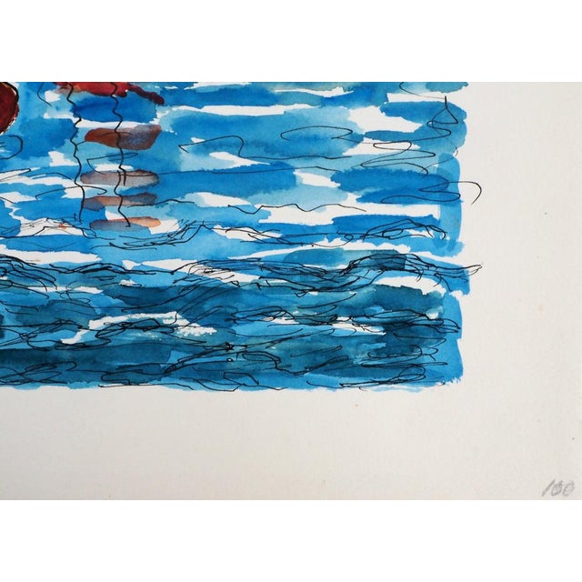 Elisée Maclet, Sailing Boats, Original Watercolour For Sale - Image 4 of 6